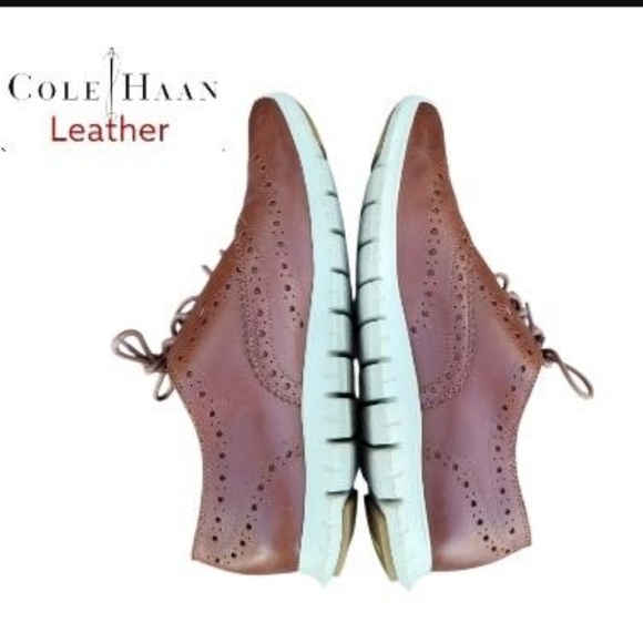 Cole Haan Zerogrand Wingtip Brown Leather Oxford Casual Loafer Dres Shoe Women 8 - Picture 3 of 9